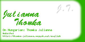 julianna thomka business card